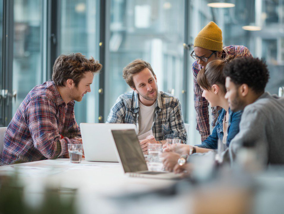 Professional team collaboration